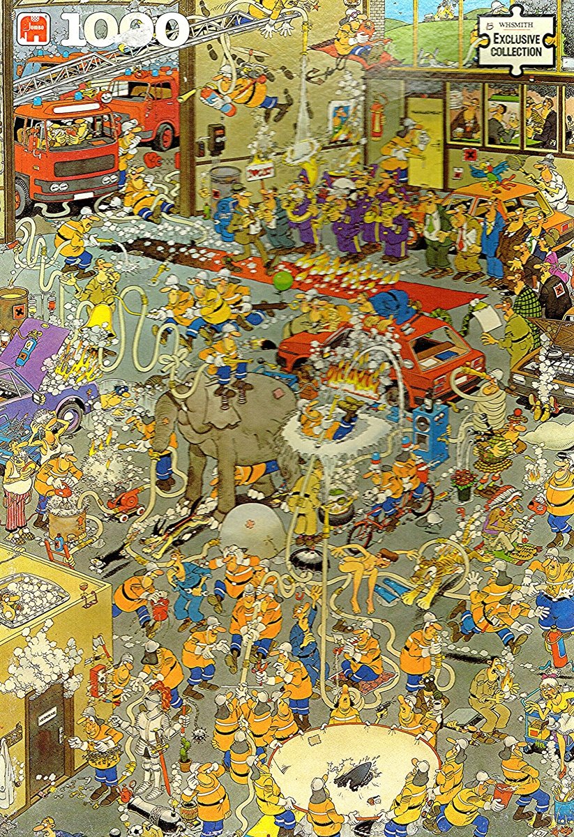 Jumbo 1000 Piece Jigsaw : WH Smith Exclusive Collection : The Fire Station