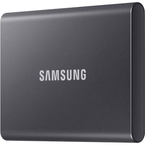 Samsung T7 Touch Portable External SSD 1TB with Fingerprint Security - Black - MU-PC1T0K/WW