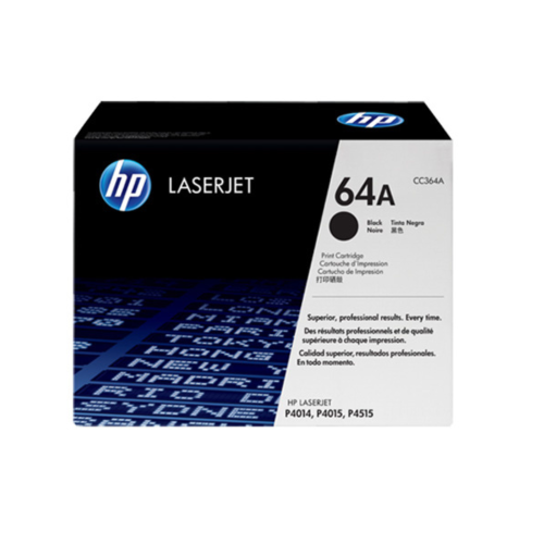 HP 64A Black Original LaserJet Toner Cartridge - CC364A