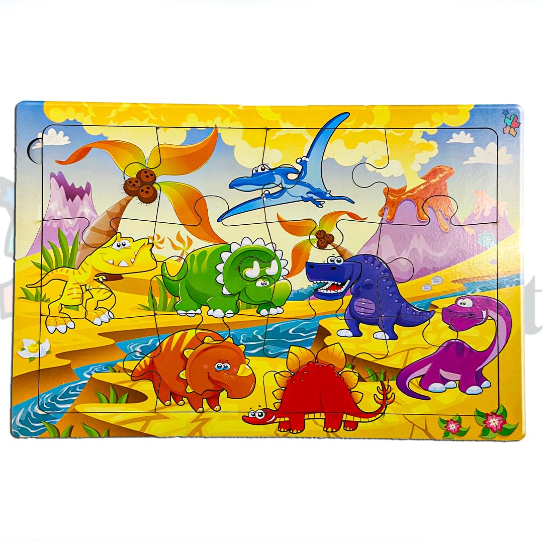 Kid's Dinosaur Wooden Jigsaw Puzzle 60 pieces
