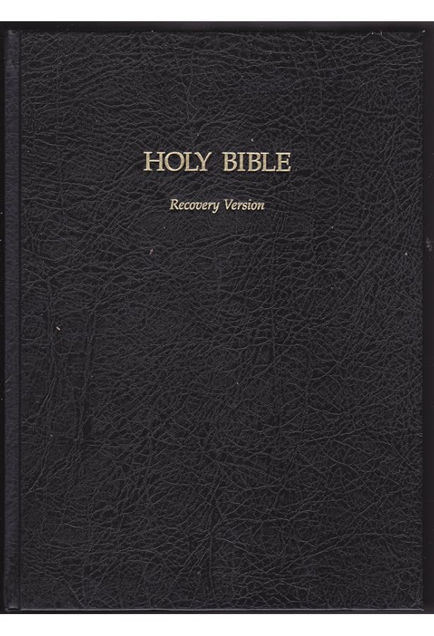 Holy Bible: Recovery Version Black Bonded Leather