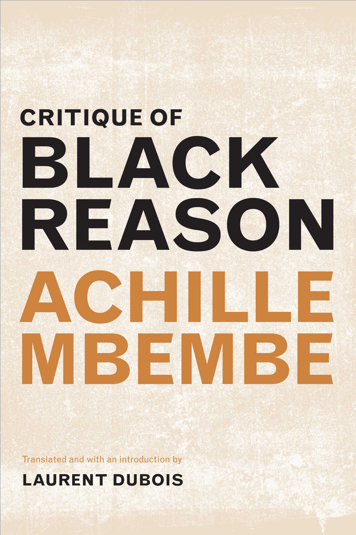 Critique of Black Reason book by Achille Mbembe