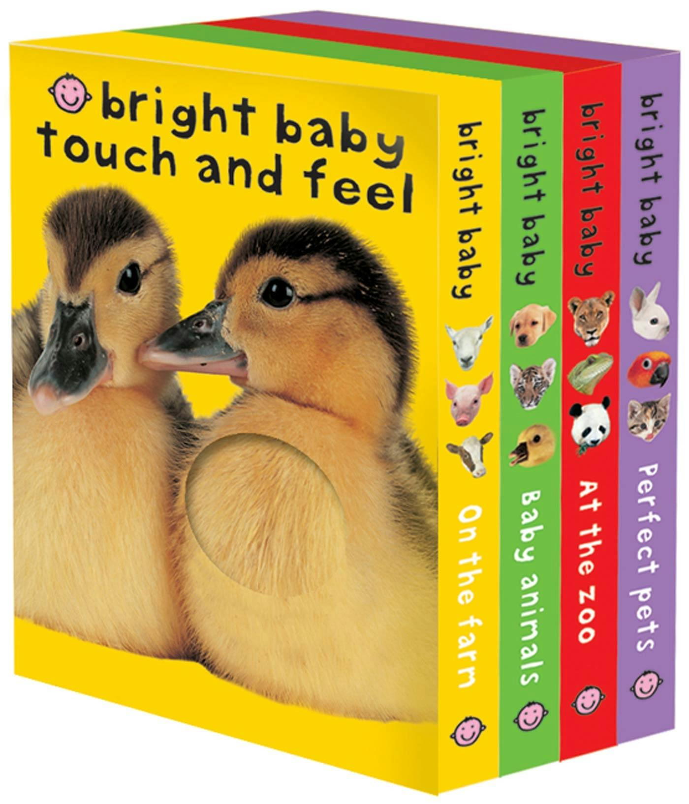 Bright Baby Touch & Feel Boxed Set: On the Farm, Baby Animals, At the Zoo and Perfect Pets