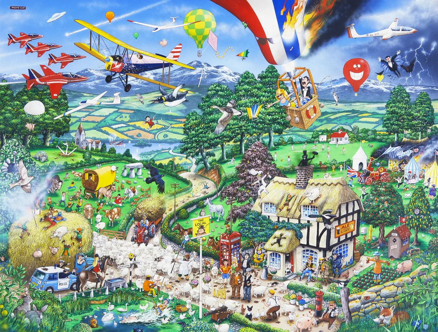 I Love The Country Jigsaw Puzzle 1000 Vintage 1996 Waddingtons Michael Jupp Pub