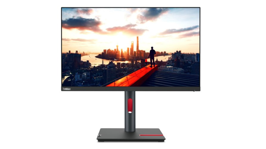 Lenovo ThinkVision P24h-30 23.8 inches QHD Monitor, Tilt/Swivel/Pivot/Height Adjustable Stand, Raven Black Color, Connectivity- 63B3GAT6UK