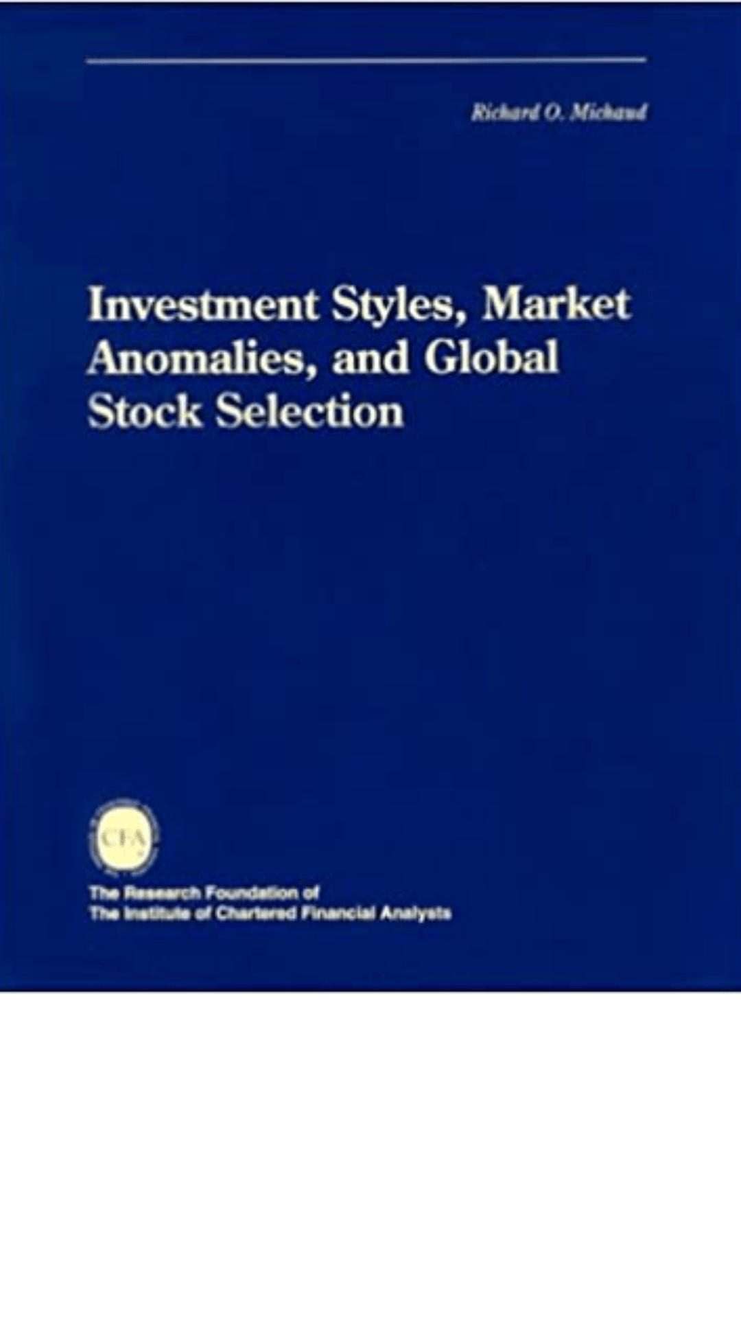 Investment Styles, Market Anomalies, and Global Stock Selection