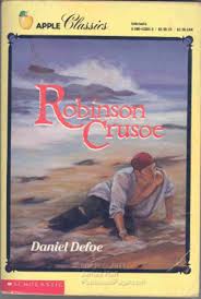 Robinson Crusoe book by  Daniel Defoe