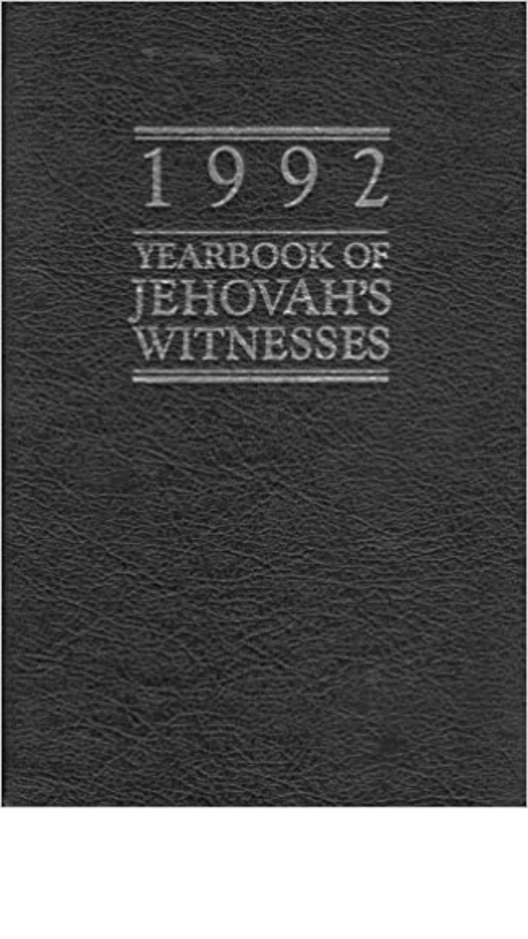 1992 Yearbook of Jehovah's Witnesses