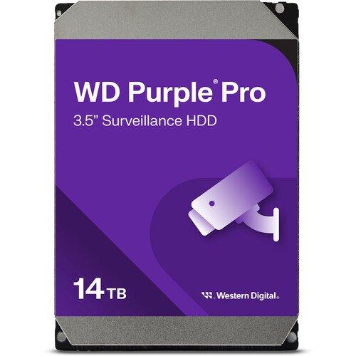 WD Purple Pro Surveillance Hard Drive 14TB, 512MB - WD141PURP