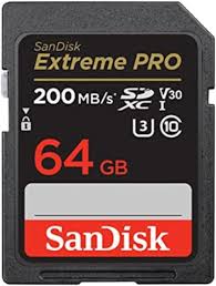 SanDisk Extreme PRO 64GB SDXC UHS-I Card 200 MBPs-SDSDXXU-064G-GN4IN