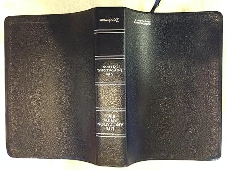 New International Version Life Application Study Bible: Bonded Leather : Navy