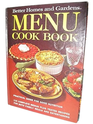 Better Homes and Gardens Menu Cook Book