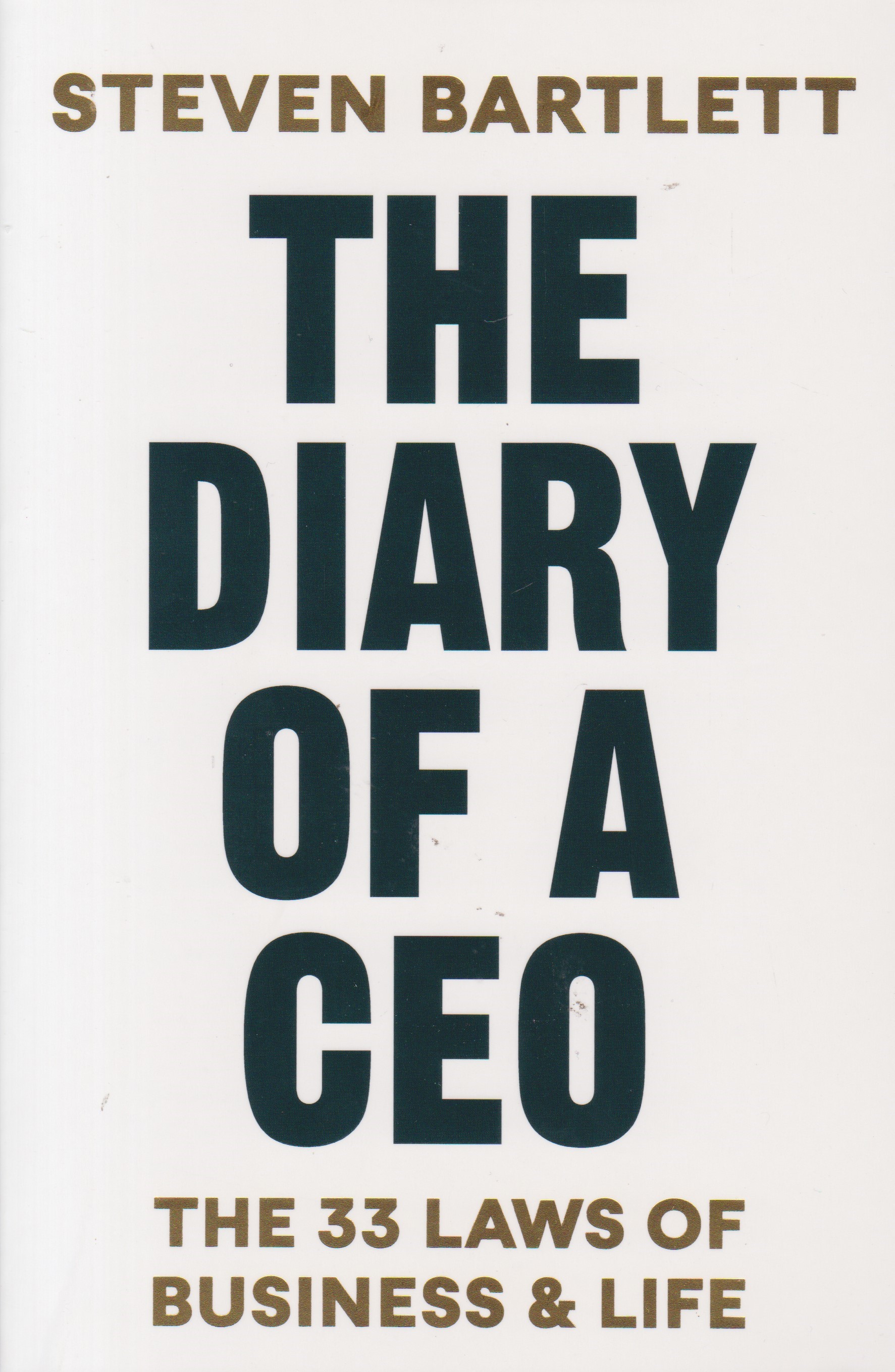 The Diary of a CEO: The 33 Laws of Business and Life book by Steven Bartlett