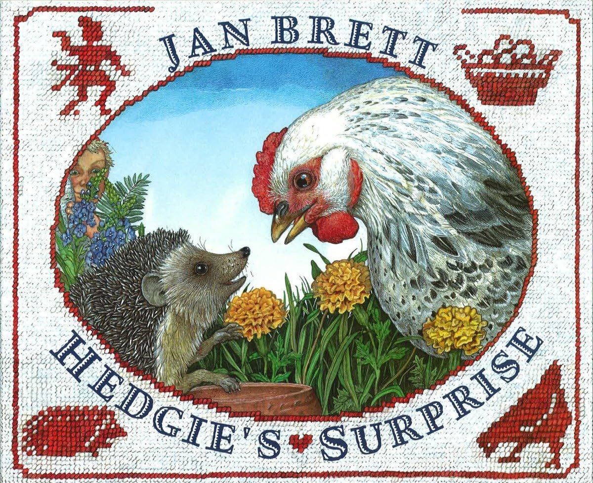 Hedgie's Surprise book by Jan Brett