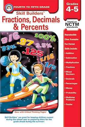 Fraction, Decimals, Percents, Grades 4-5 (Skill Builders) book by Skill Builders