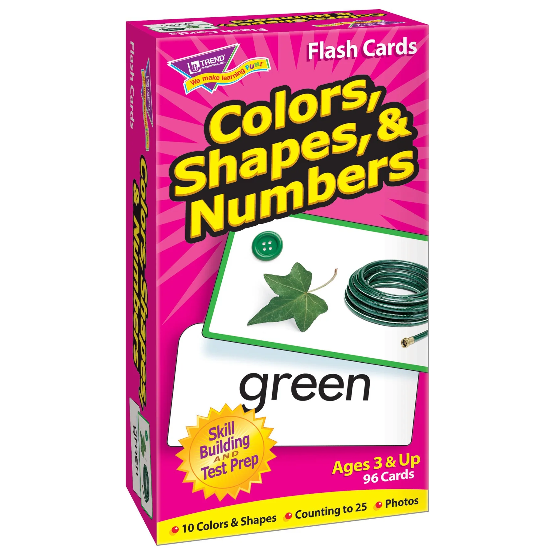 Colors, Shapes, & Numbers Skill Drill Flash Cards