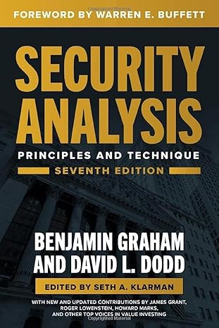 Security Analysis, Seventh Edition: Principles and Techniques book by Benjamin Graham