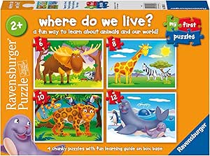 Ravensburger Where Do We Live My First Jigsaw Puzzles for Kids