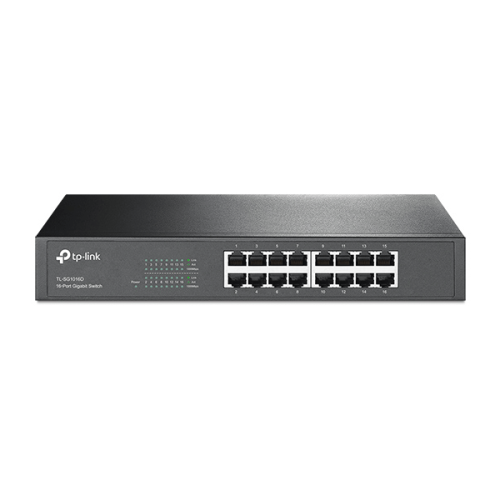 TP-Link 16-Port 10/100/1000Mbps Gigabit Desktop Rackmount Switch (TL-SG1016D)