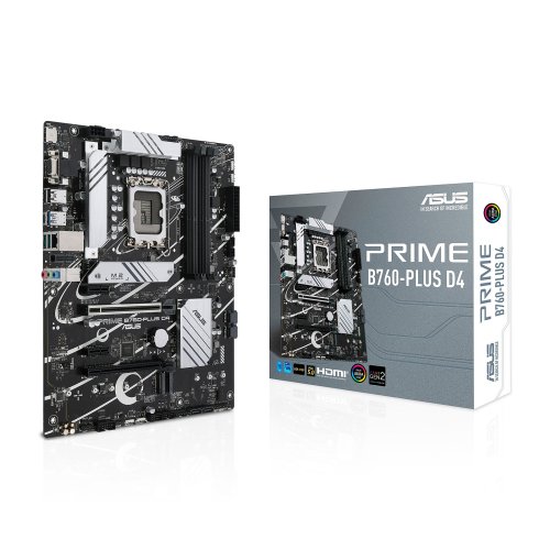 Custom Gaming Desktop PC, ASUS Prime B760-PLUS D4 Motherboard, Intel Core i7-12700 Processor, DeepCool LE520 240mm ARGB AIO CPU Liquid Cooler White- 01GAM0005