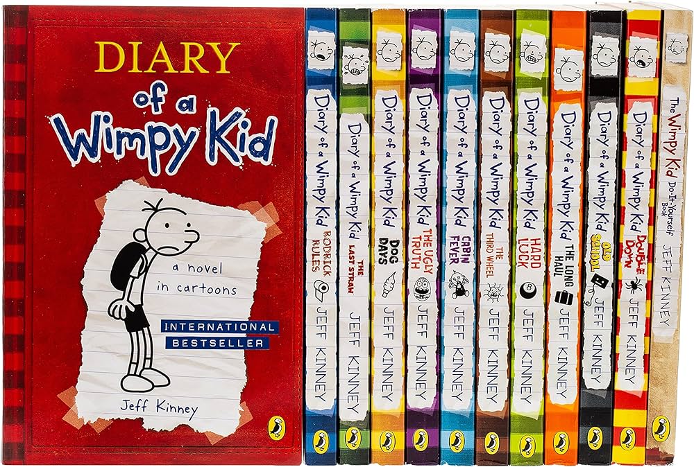 Diary of a wimpy kid set of 12 Books