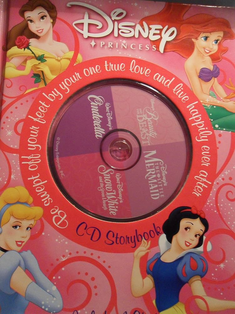 Disney Princess CD Storybook: Beauty And The Beast, The Little Mermaid, Cinderella, Snow White  (Book Only No CD)