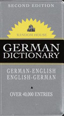 Random House German dictionary book by Jennifer Hornor