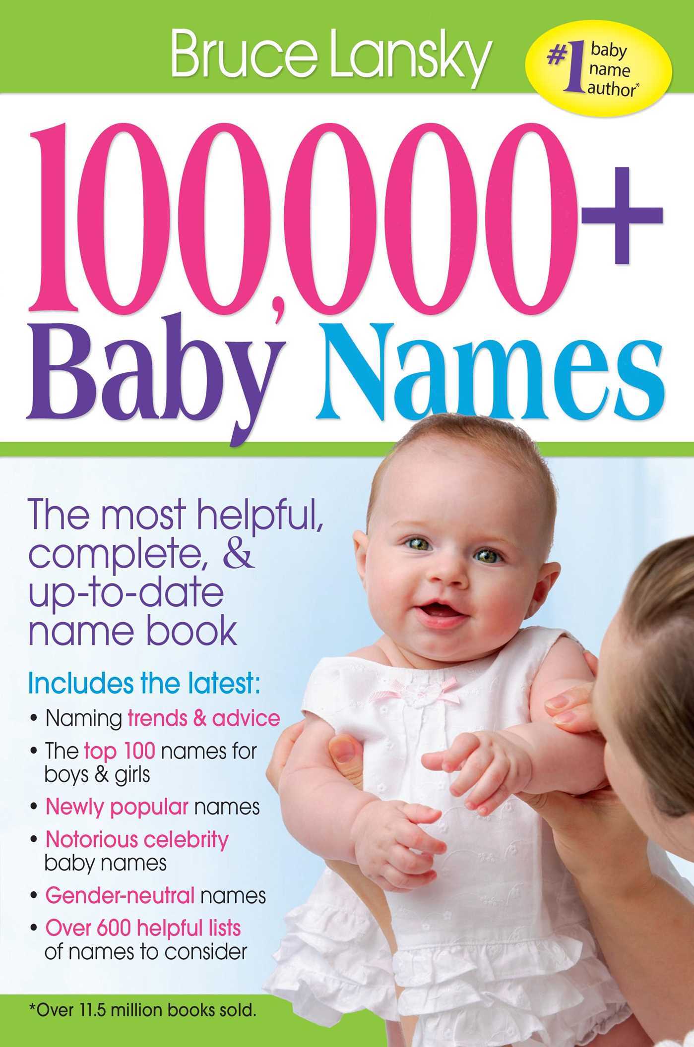 100,000 + Baby Names: The Most Complete Baby Name Book book by Bruce Lansky