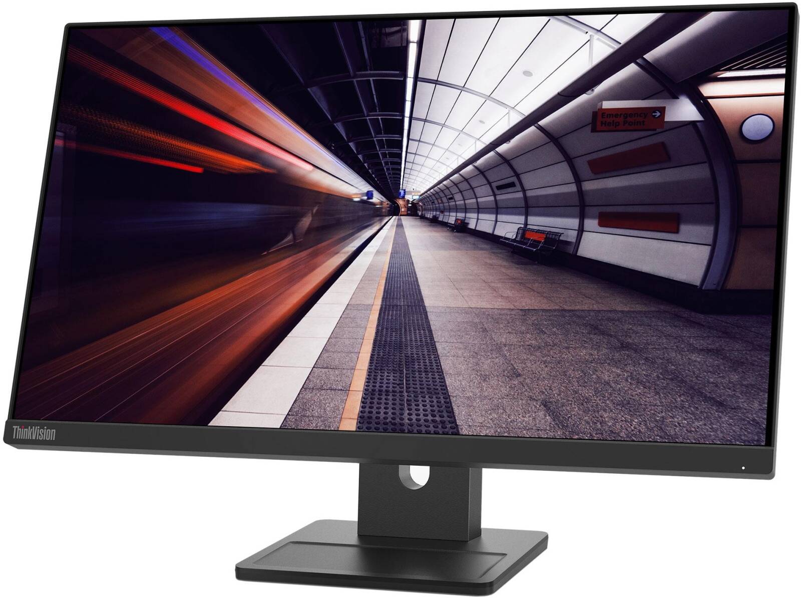 Lenovo ThinkVision E24-30 23.8 inches  FHD Monitor, Integrated Speakers, Tilt/Swivel/Pivot/Height Adjustable Stand, Raven Black Color, Connectivity: 1 VGA, 1 HDMI 1.4, 1 DisplayPort 1.2 - 63EDMAT2UK