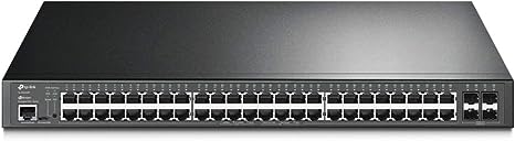 TP-Link 48 Port 10/100/1000Mbps Gigabit L2+ Managed Switch with 48-Port PoE+ - TL-SG3452P