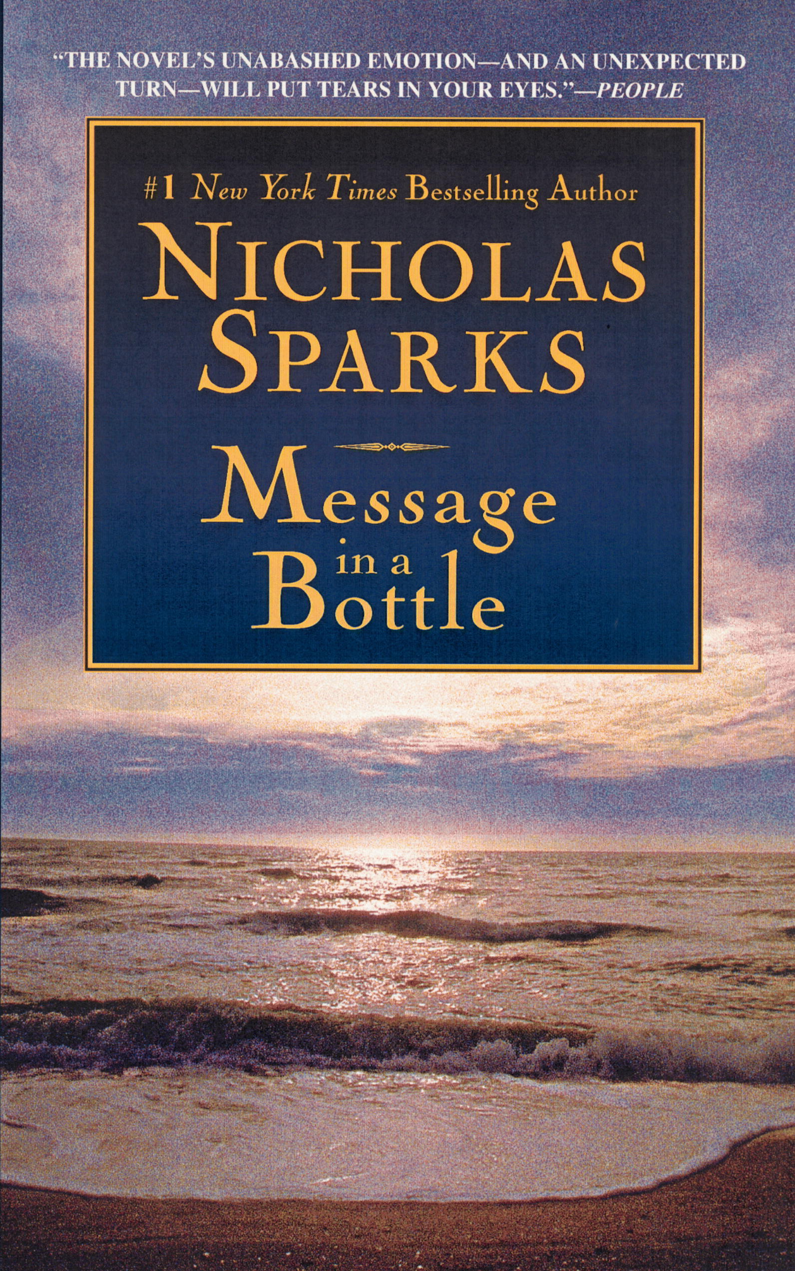 Message in a Bottle book by Nicholas Sparks