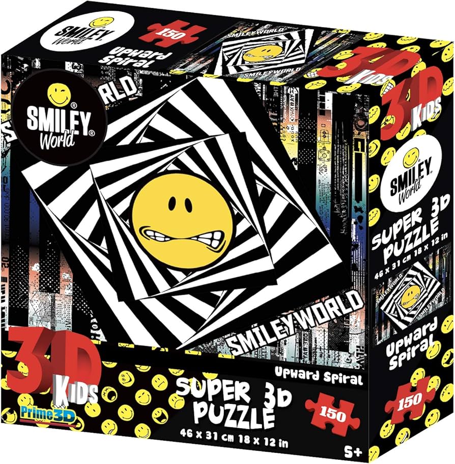 Smiley World Stickers Super 3D Effect Jigsaw Puzzle 150 Piece