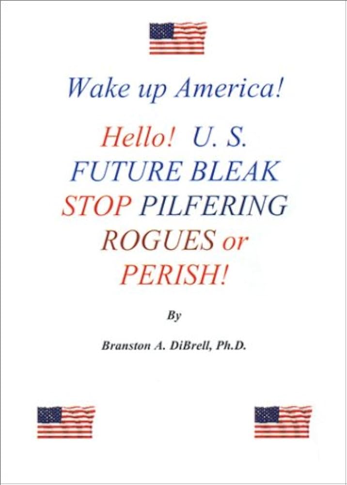 Wake Up America! Hello! U. S. Future Bleak Stop Pilfering Rogues Or Perish!