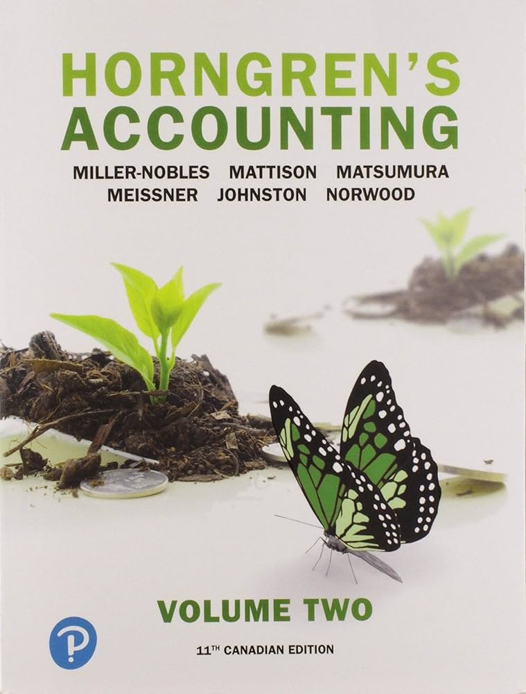 Horngren's Accounting: Volume two