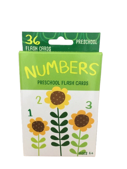 Preschool NUMBERS Flash Cards (36 Flash Cards)
