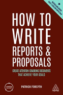 How to Write Reports and Proposals Book By Patrick Forsyth