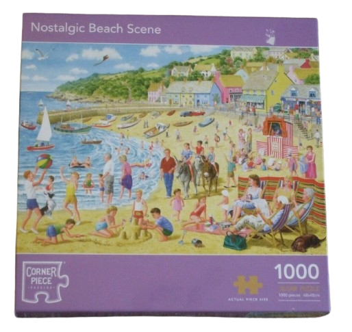 Nostalgic Beach Scene Jigsaw Puzzle 1000 pieces
