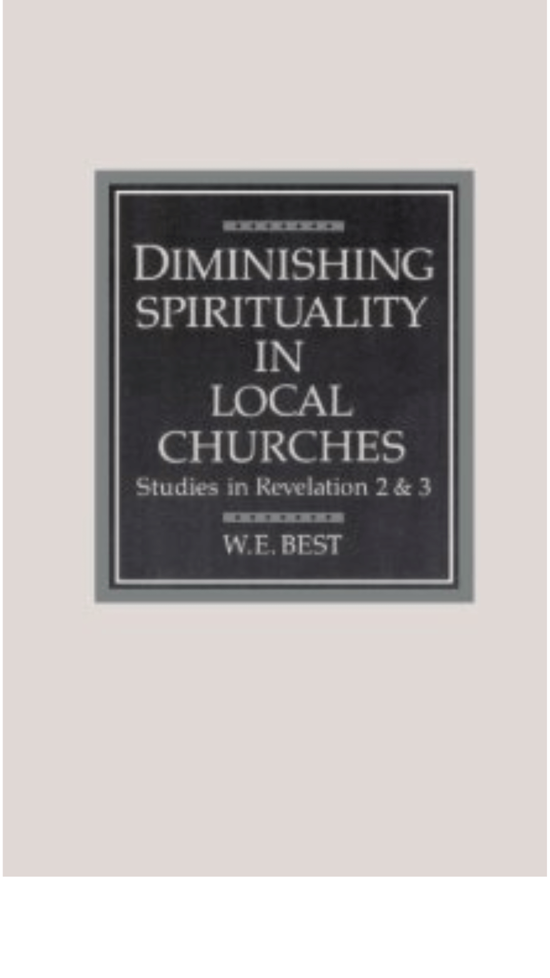 Diminishing Spirituality in Local Churches