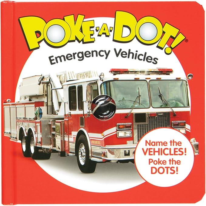 Poke-A-Dot: Emergency Vehicles book by Melissa & Doug (Board Book with Buttons to Pop)
