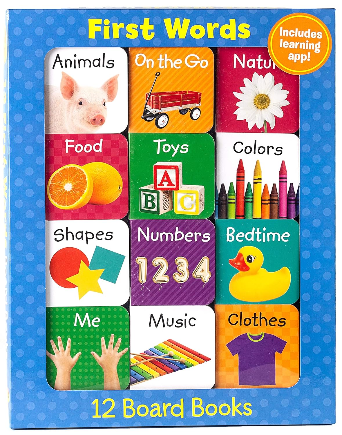 First Words (12 Board Book Set) (Early Learning)