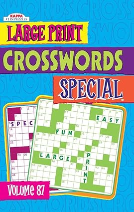 Large Print Crosswords Special-Puzzle Book by Kappa Books