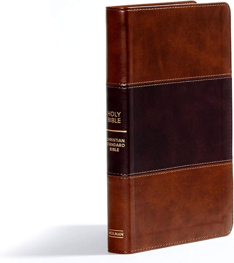 CSB Ultrathin Reference Bible, Saddle Brown LeatherTouch