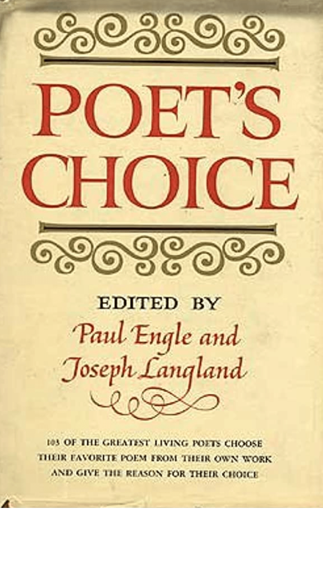 Poet's Choice by Paul Engle