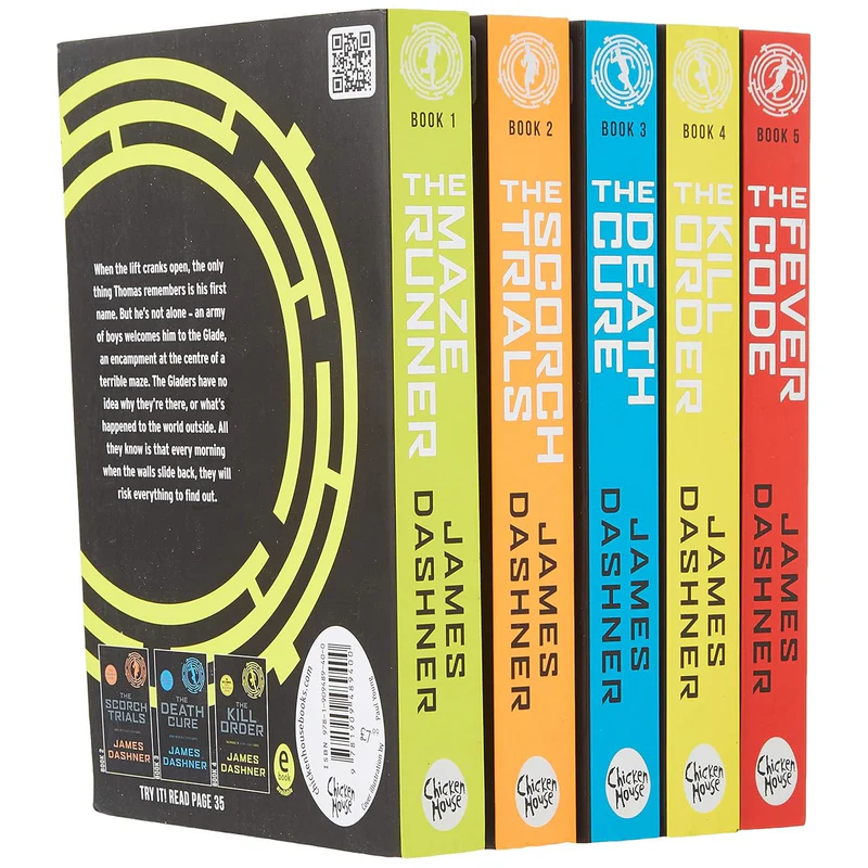 Maze Runner 5-Book Complete Collection Set by James Dashner