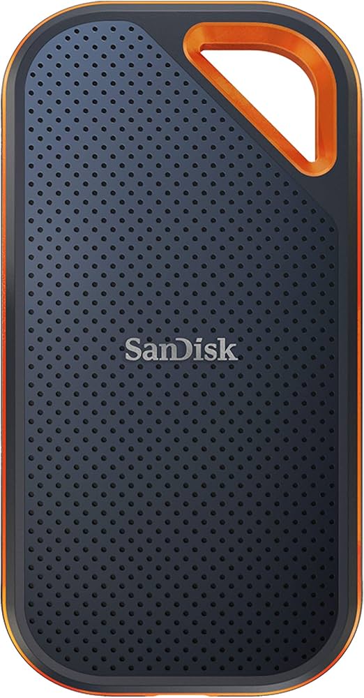 SanDisk 2TB Extreme PRO Portable SSD - Up to 2000MB/s - USB-C, USB 3.2 Gen 2x2 - External Solid State Drive - SDSSDE81-2T00-G25