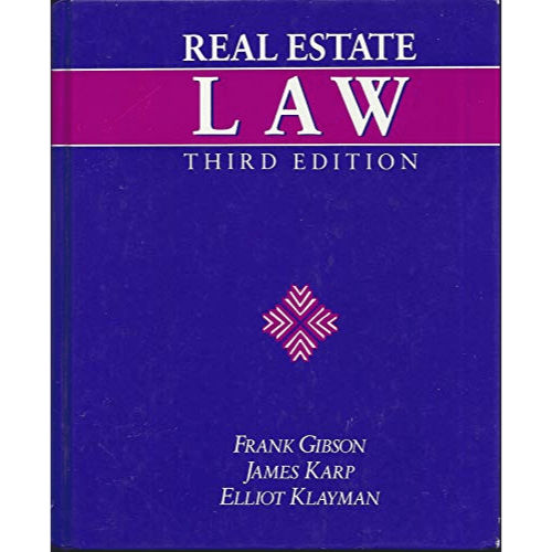 Real Estate Law by J. D. Gibson