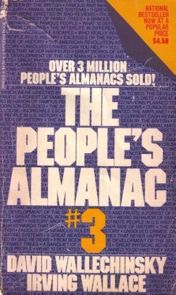 The People's Almanac Presents the Book of Lists #3 book by Amy Wallace