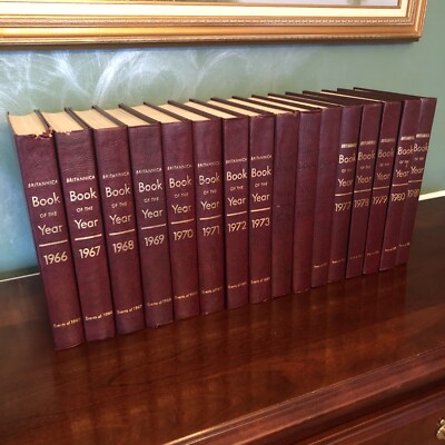 Britanica Book Of The Year (1959 - 1967,1970,1974,1975,1980,1981,1982,2000-2010 with extra 1966, 1967)