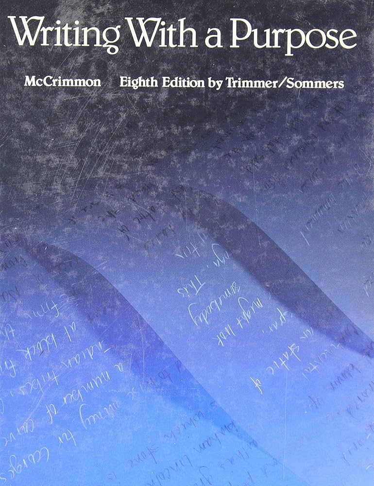 Writing with a Purpose book by James McNab McCrimmon