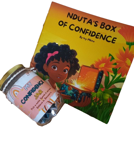 Nduta's box of confidence + Affirmation Jar book by Ivy Mbiro